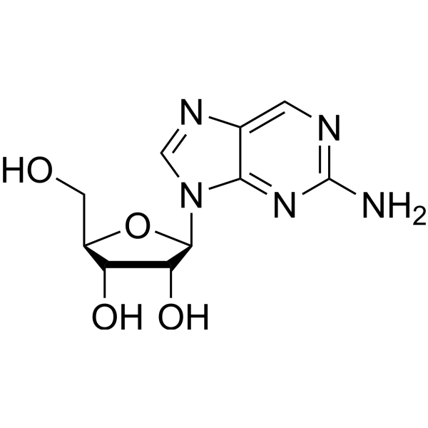 2-Amino-9-β-D-ribofuranosylpurine (9-Pentofuranosyl-9H-purin-2-amine) 4546-54-7